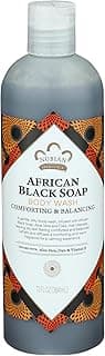 Nubian Heritage African Black Soap Body Wash for Unisex, 13 oz