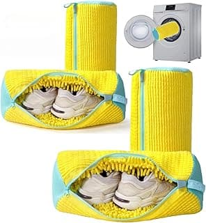 SKY-TOUCH SKY-TOUCH Shoe Washing Machine Bag 4PCS, Reusable 360° Deep Cleaning Laundry Bag for Tennis Shoes, Sneakers and Slippers