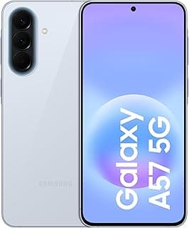 Samsung Galaxy A57 5G Android Smartphone, 256GB Storage, 8GB RAM, Awesome Icyblue, 6x OS Upgrades, Large Display, 50MP Camera, Long Battery Life (KSA Version)