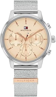Tommy Hilfiger Analogue Multifunction Quartz Watch for Women with Rose Gold Colored Stainless Steel Bracelet - 1782806