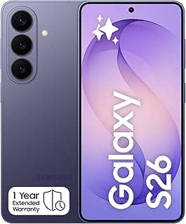 Samsung Galaxy S26 Cobalt Violet, 12 Months x 0% Interest with Tamara, 256GB Storage, 12GB RAM, 50MP Camera, 1 Year Manufacturer Extended Warranty (KSA Version)[Amazon Exclusive]