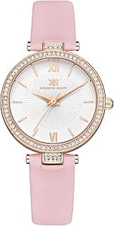 Kenneth Scott Women's PC21 Movement Watch, Analog Display and Polyurethane Strap - K23539-RLPW, Pink