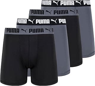 PUMA Men 4 Pack Active Stretch Boxer Briefs Boxer Briefs