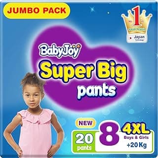 BabyJoy Culotte, Size 8, 4XL, 20+ kg, 20 Diaper Pants
