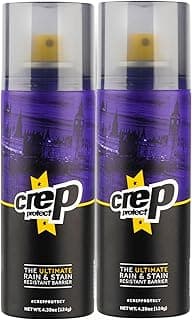 Crep Protect 200ml Rain & Stain Waterproof Protector Nano Protection for Leather, Nubuck, suede & Canvas - Trainers - Sneaker Care (Pack of 2)