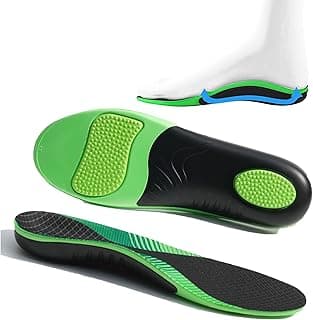 GoodTool GoodTool Arch Support Insoles, With Heel Support, Sports Shock-Absorbing Insoles, Insoles Designed To Support And Correct The Arch Of The Foot, Suitable For Both Men And Women (Size 37-38: Green)