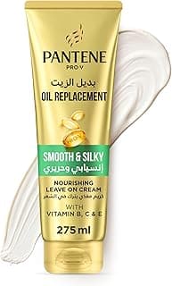 Pantene Pro-V Smooth and Silky Oil Replacement Leave-On Cream, 275 ml
