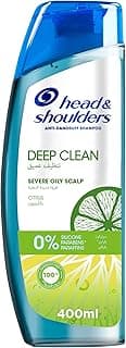 Head & Shoulders Deep Clean For Severe Oily Scalp, Anti-Dandruff Shampoo, Free of Silicones, Parabens and Paraffins, 400ml