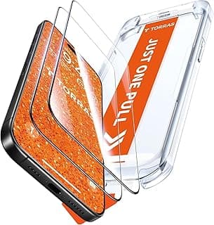 TORRAS for iPhone 17 Pro Max Screen Protector [12Ft Military-Grade Shatterproof] [9H+ Aerospace Tempered Glass] Anti-Scratch Full Coverage Fit,6.9'', 2-Pack