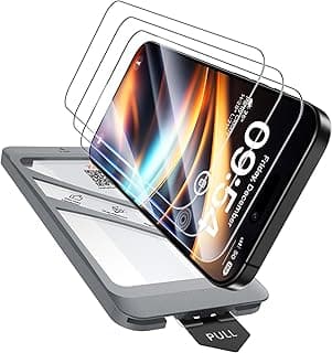 TAURI 3 Pack for iPhone 17 Pro Max Screen Protector 6.9" with Auto-Installation Tool, Tempered Glass for iPhone 17 Pro Max / 16 Pro Max Case Friendly, Scratch-Resistant