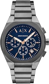 Armani Exchange Armani Exchange A|X Chronograph Watch for Men; Men's Watch with Leather, Stainless Steel or Silicone Band