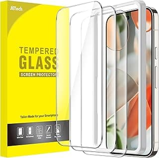 JETech Screen Protector for Google Pixel 10 Pro XL/Pixel 9 Pro XL, Tempered Glass Film with Easy Installation Tool, Fingerprint Compatible, HD Clear, 3-Pack