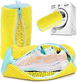 Hasselt Shoe Washing Machine Bag for Washer & Dryer – Reusable Laundry Shoe Bag with Durable Zipper, Side Opening Design for Sneakers, Running Shoes & Delicates – 360° Deep Cleaning Washable Shoe Cleaner Bag