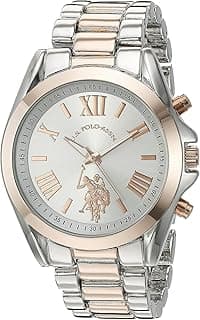 U.S. POLO ASSN. Womens Quartz Watch, Analog Display and Stainless Steel Strap USC40118