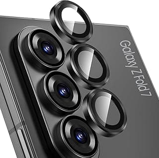 for Z Fold 7 Camera Lens Protector Case Cover: Ultra HD Anti-Reflective Tempered Metal Individual Ring Glass Anti Scratch Rear Camera Screen Protector Film for Samsung Galaxy Z Fold 7 5G Accessories