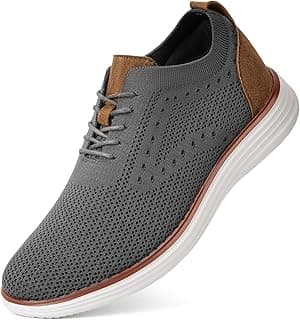 Secuyner Wearbreeze Casual Shoes for Men Lace Up Casual Dress Shoes for Men Comfortable Business Dress Sneakers Lightweight Breathable Walking Tennis Oxfords