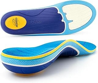 PCSsole Plantar Fasciitis Insoles Men Women- 220+lbs Heavy Duty High Arch Support Inserts with Comfort Cushion Orthotic Pain Relief Insoles for Flat Feet - Arch Pain - Heel Pain -Work Boot Shoe Insole