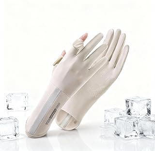 GoodTool Women's Long Sun Protection Gloves, Summer UV Driving Gloves, Touchscreen Ice-Silk Sunblock Gloves for Cycling and Outdoor Activities
