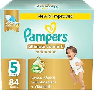 Pampers Ultimate Comfort, Size 5, 11-16 kg, Giant Saving Box, 84 Diapers