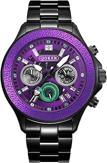 FILIPPO LORETI | The DC Collection - Watches for Men, Men’s Chronograph – 42mm Stainless Steel Case & Black SST Bracelet, 10 ATM WR, MechaQuartz, Limited Edition Gift