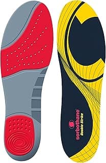 Sorbothane Sorbdouble Double Strike Insoles for Men and Women Antibacterial Shock Absorption & Heel Support Insoles