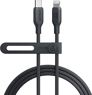 Anker USB-C to Lightning Cable, 541 Cable (Phantom Black, 6ft), MFi Certified, Bio-Based Fast Charging Cable for for iPhone 14 14pro 14pro Max 13 13 Pro 12 11 X (Charger Not Included)