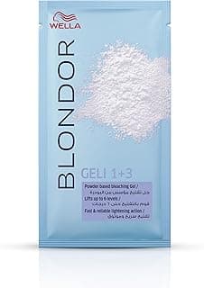 Wella Blondor Geli 3+1 – Professional Powder-Based Hair Bleach for High-Level Lightening & Precision, Salon-Grade Bleach - 20g