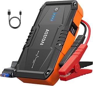 AstroAI S8 Car Battery Booster Jump Starter Power Pack,1500A 12V Portable Car Jump Starter Power Bank for Up to 6.0L Petrol & 3.0L Diesel Engines, With Smart Jumper and LED Torch