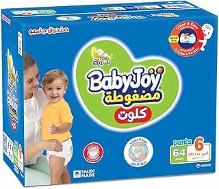 Babyjoy Culotte, Size 6, Junior XXL, 16+ Kg, Jumbo Box, 64 Diaper Pants