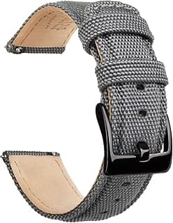 Ritche Sailcloth Watch Band Quick Release Watch Strap Compatible with Samsung Galaxy Watch 6 Band Classic 43mm 47mm 40mm 44mmTimex / Seiko/Fossil/Citizen Watch Bands for Men Women, Valentine's day