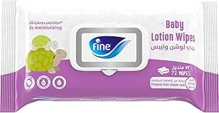 Fine Baby Lotion Wipes 72 wipes