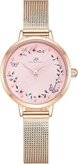 Kenneth Scott Women's PC21 Movement Watch, Analog Display and Stainless Steel Strap - K23512-RMKP, Rose Gold