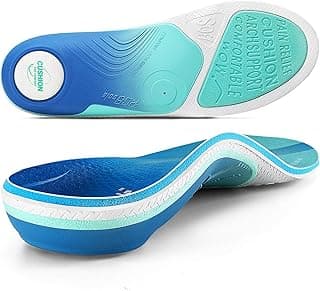 PCSsole PCSsole Plantar Fasciitis Insoles Pro Green, 240lbs+ Heavy Duty High Arch Support Inserts for Men & Women Bagasse Content Cushion Orthotic Insoles for Foot Pain Relief Flat Feet Arch Pain Heel Pain