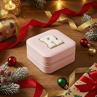 Jewelry box, Jewelry organizer for Teenage Girls, Gifts for 5 6 7 8 9 10 11 12 13 14 15 Year Old Girls, Travel Jewelry Case Small Jewelry Box | Letter