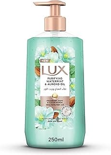 LUX Perfumed Liquid Hand Wash, Purifying Watermint, with Almond Oil & Glycerin, for Fragrant, Soft and Clean Hands, 250ml