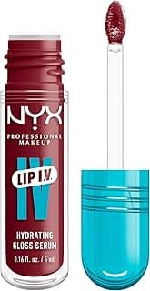 NYX Professional Makeup Lip IV Hydrating Gloss Stain, Lip Gloss, Up to 12HR Hydration, High Pigment, Wet Shine Finish, Blush Rush