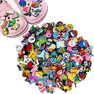 ECVV ECVV 100PCS Shoe Decoration Shoe Charms for Clog, 【Random Style】 PVC Different Charms for Girls Boys, Cartoon Shoe Ornaments Charms for Pins