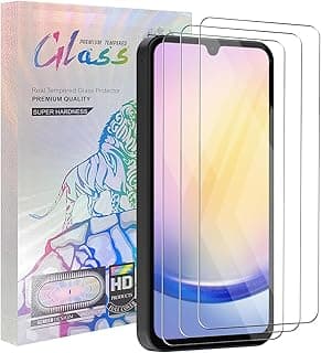 Compatible with Samsung Galaxy A25 Screen Protector Anti-Scratch High Definition Screen tector Easy to Use Tempered Glass for Samsung Galaxy A25 Screen Protector 3 Pack