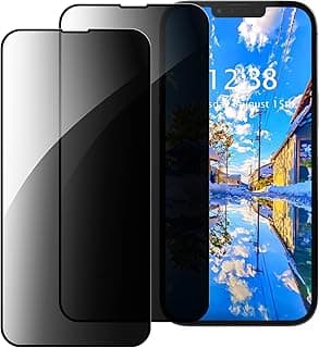 Pack of 2 Privacy Screen Protectors Compatible with Xiaomi 17, HD Black 9H Hardness, Cover Anti-Spy Private Tempered Glass