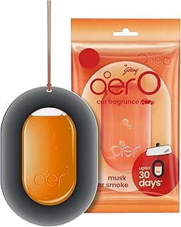 Godrej aer O – Hanging Car Air Freshener | Car Accessories | Musk After Smoke (7.5g)