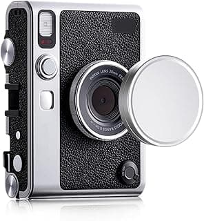 Azonee Lens Cap for Fujifilm Instax Mini Evo, Fuji Mini Accessories for Fuji Instax Mini Evo Lens Cover, Anti-Scratches Aluminum Mini Evo Lens Cap, Mini Picture Frame, Mini Photo Album (No Camera)