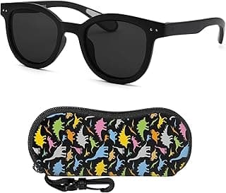 AMXGPT Kids Sunglasses Flexible Polarized UV Protection Sun Glasses with Carrying Case for Boys Girls Toddler Baby
