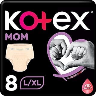 Kotex Kotex Mom Post Birth Underwear, Size L/XL, 8 pieces