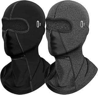 X spring X spring Balaclava Masks, 2 Pcs Waterproof Windproof Thermal Fleece Face Cover, Unisex Winter Hood with Moisture Wicking for Outdoor Activities, Skiing, Cycling, Snowboarding, Hiking, and Camping