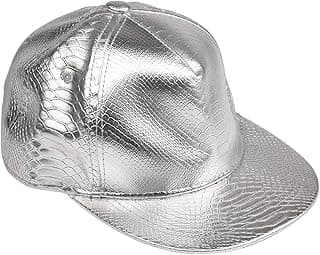 PU Leather Baseball Cap Unisex Headwear Accessories Fashion Hat for Hip Hop Costume Party