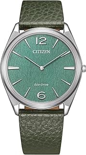 Citizen Men's Analogue Eco-Drive Watch with Leather Strap AR3120-32X