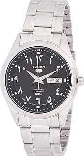 Seiko Men's Automatic Watch with Analog Display and Stainless Steel Strap