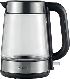 Kenwood Glass Kettle, 1.7L Cordless Electric Kettle, 2200W, Auto Shut-Off, Removable Mesh Filter, ZJG08.000CL, Glass