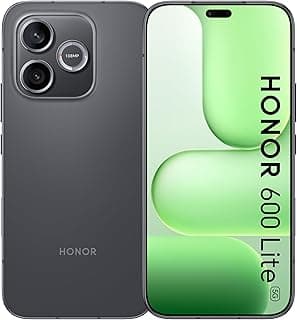 HONOR 600 Lite 5G Smartphone, 8GB RAM + 128GB Storage, 3180mAh Durable Battery, 6.6” 120Hz AMOLED Display, 108MP AI Camera with Camera Button, Metal Frame, IP66 Water Resistant, Velvet Black
