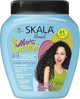 SKALA Mais Cachos for hair type 3ABC - 2 IN 1 Conditioning Treatment Cream & Cream To Comb 35.2oz, BLUE